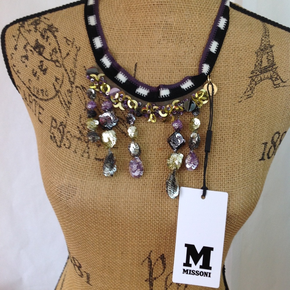 Missoni Made in Italy signature sequin necklace.